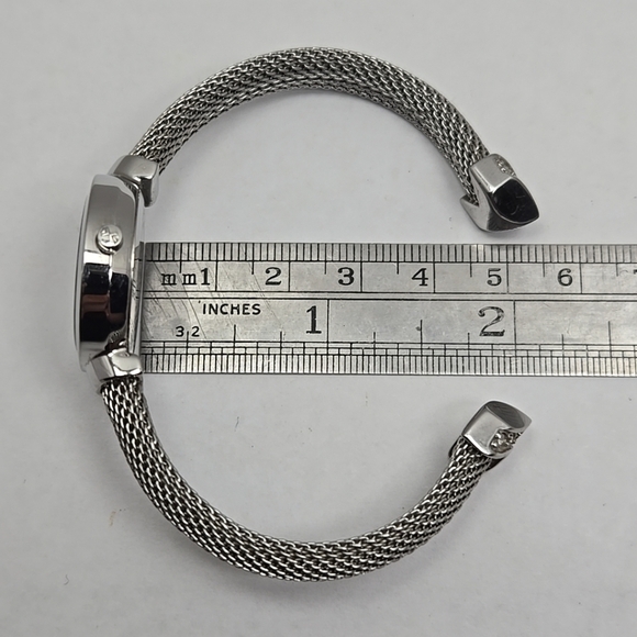 Womens Skagen Denmark Slim MOP Stain1ess Steel Bangle Quartz Watch New Battery - Picture 8 of 10